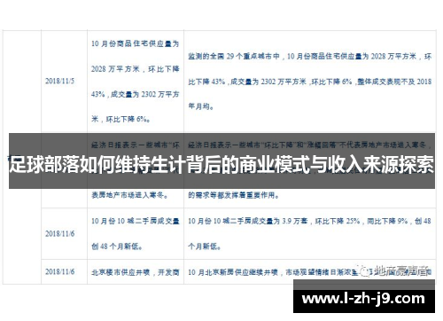 足球部落如何维持生计背后的商业模式与收入来源探索 足球部落如何维持生计背后的商业模式与收入来源探索